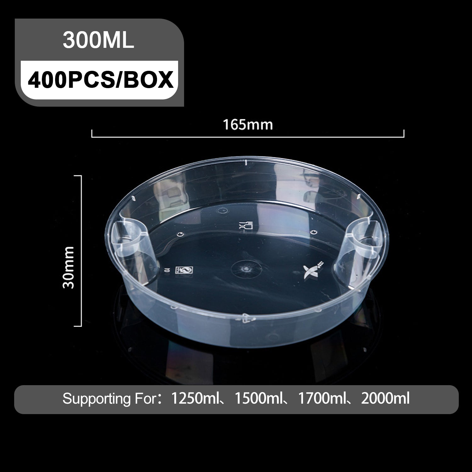 Disposable transparent plastic Bowl inner layer