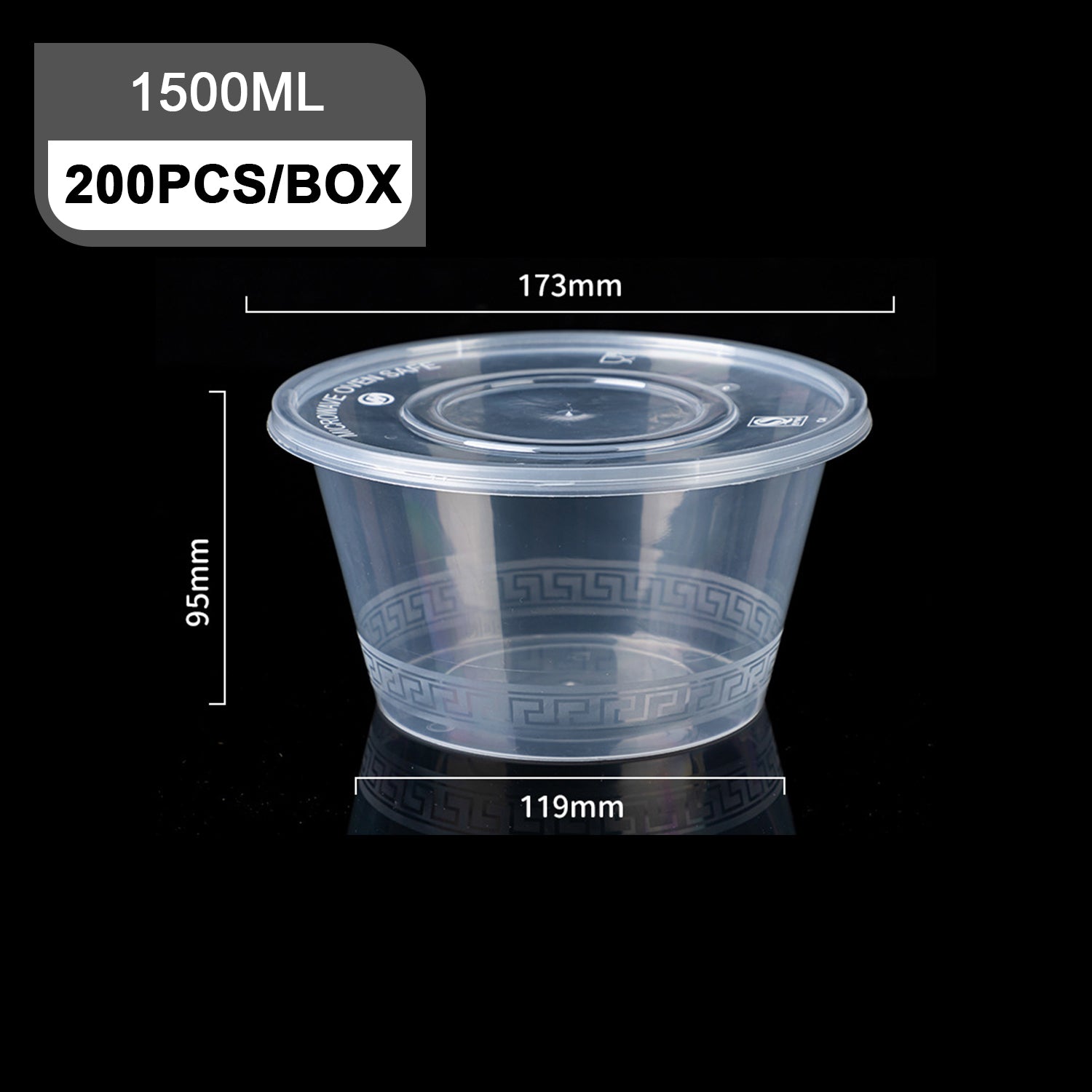 Disposable transparent plastic Bowl