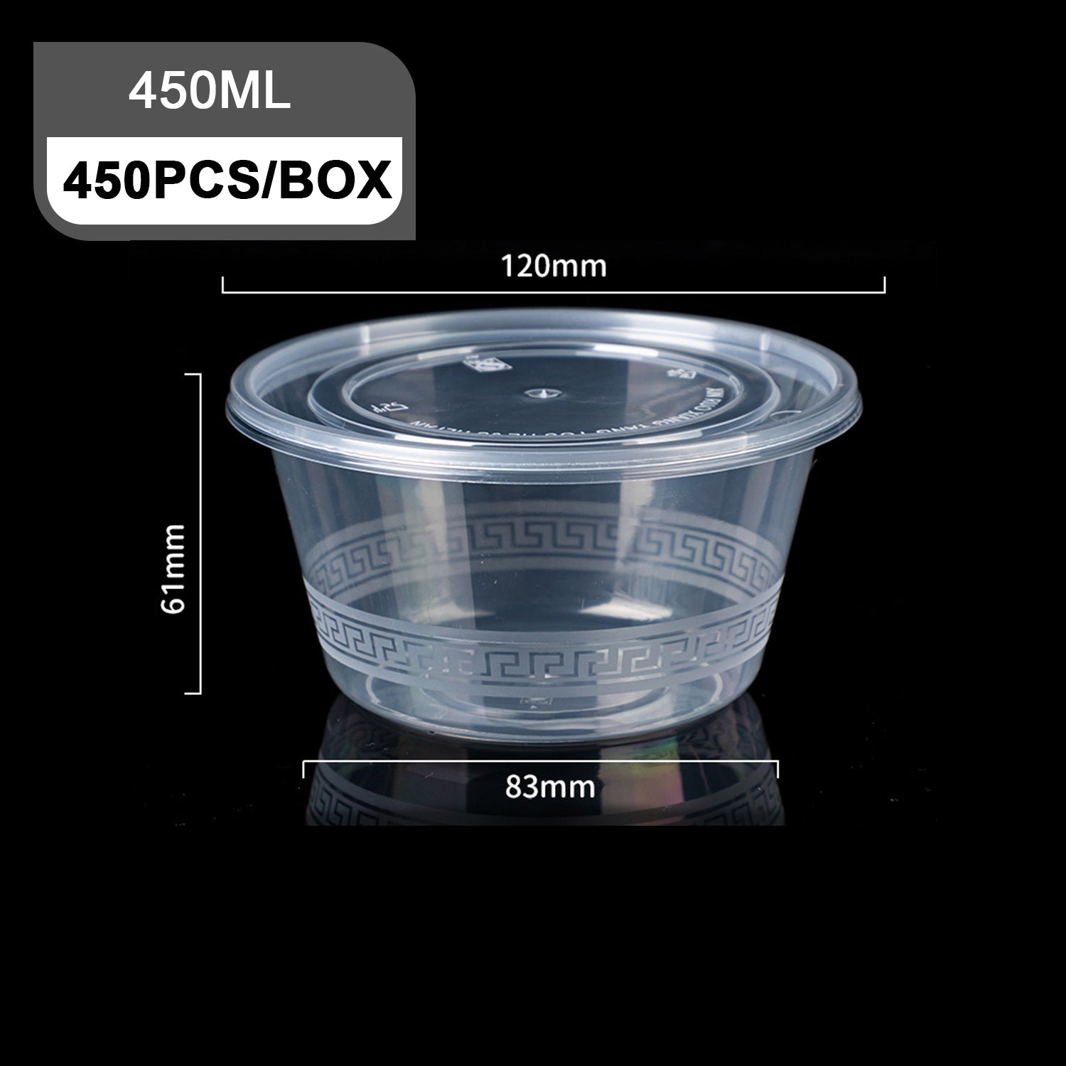 Disposable transparent plastic Bowl